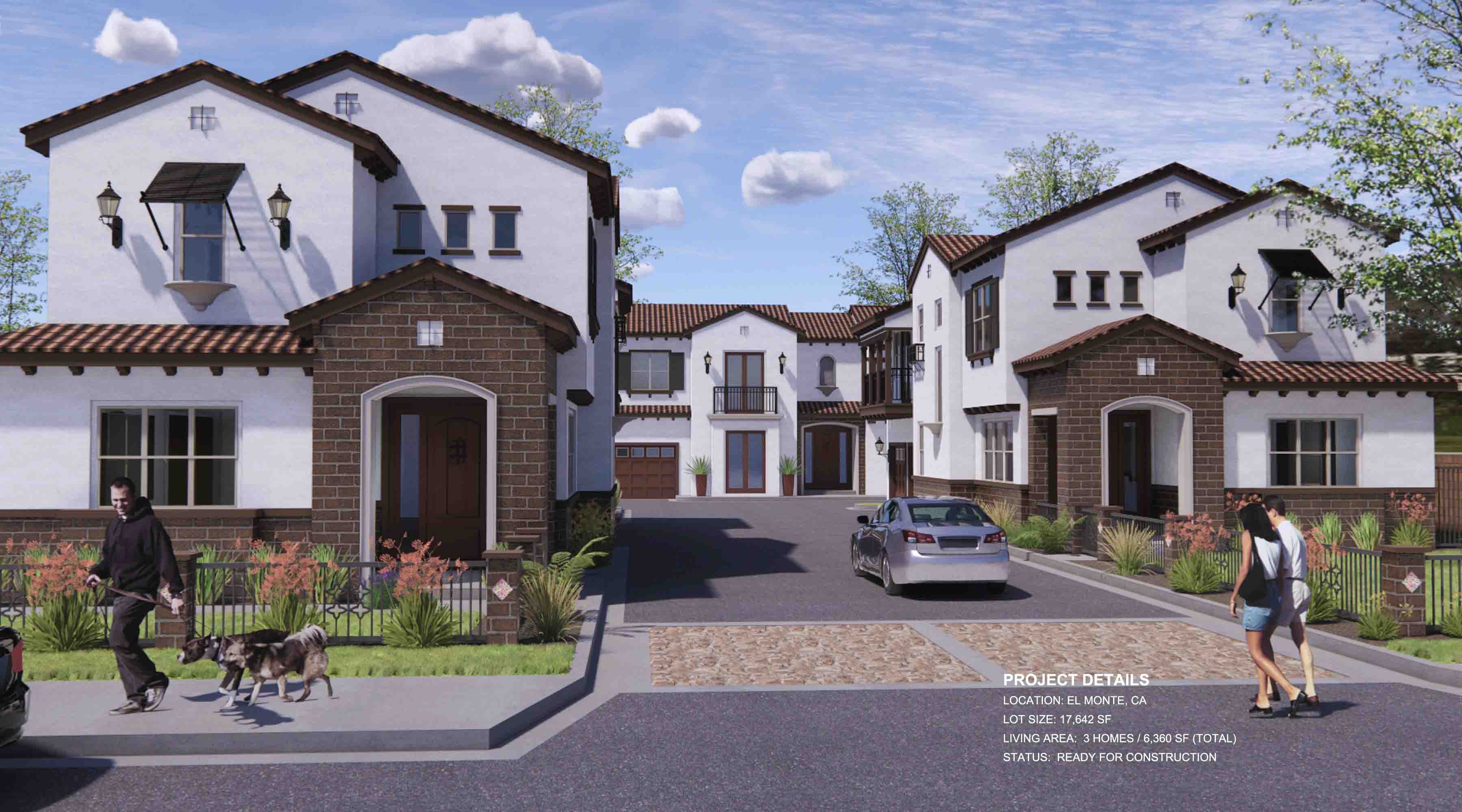 (3) New Single Family Home Development Huddart, El Monte